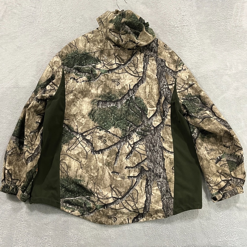 Habit Jacket Mens XL Camo Hunting Outdoors Full‎ Zip Scent Factor Mothwing - Picture 2 of 16